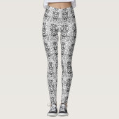 GOTH SEE KEIN EVIL FRIEDHOF SKELETON LEGGINGS Wied (Vorderseite)