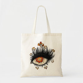 Goth seltsame augenkunst witzig tragetasche