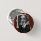 Goth Shakespeare Button (Vorne & Hinten)