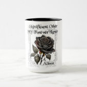 Goth Significant Andere Black Rose Tasse (Zentrum)