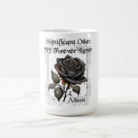 Goth Significant Andere Black Rose Tasse