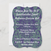 Goth Skeleton Ghost Brie und Groom Couple Einladung (Rückseite)