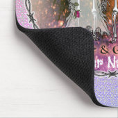 Goth Skeleton Wedding Mouse Pad Mousepad (Ecke)