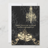 Goth Skeleton Wedding Save the Date (Rückseite)