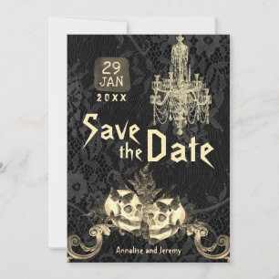 Goth Skeleton Wedding Save the Date