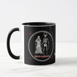Goth Skeleton Wedding Tasse