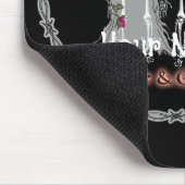 Goth-Skelett-Hochzeits-Mauspad Mousepad (Ecke)