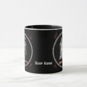 Goth-Skelett-Hochzeitstasse Tasse (Zentrum)