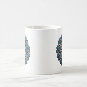 Goth Skull - Blau Kaffeetasse (Mittel)
