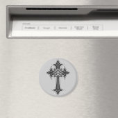 Goth Skull Cross Magnet (In Situ (Geschirrspüler))
