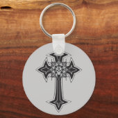Goth Skull Cross Schlüsselanhänger (Vorderseite)