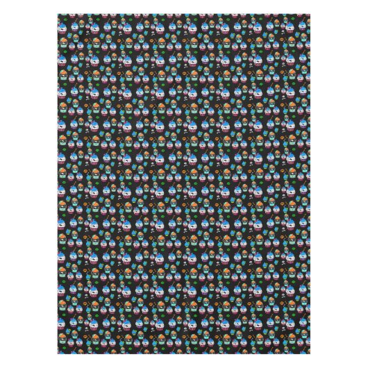 Goth Skull Cupcakes Kawaii Tischdecke (Vorderseite)