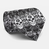 Goth Skull Krawatte (Gerollt)