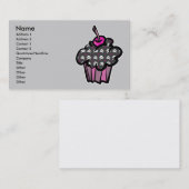 Goth Skull Kreuzknochen Kuchen, Name, Adresse 1,.. Visitenkarte (Vorne/Hinten)