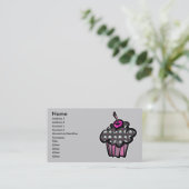 Goth Skull Kreuzknochen Kuchen, Name, Adresse 1,.. Visitenkarte (Stehend Vorderseite)