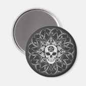 Goth Skull Magnet (Vorderseite/Rückseite)