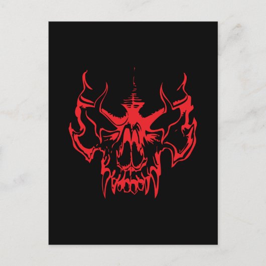 Goth Skull Postkarte (Vorderseite)