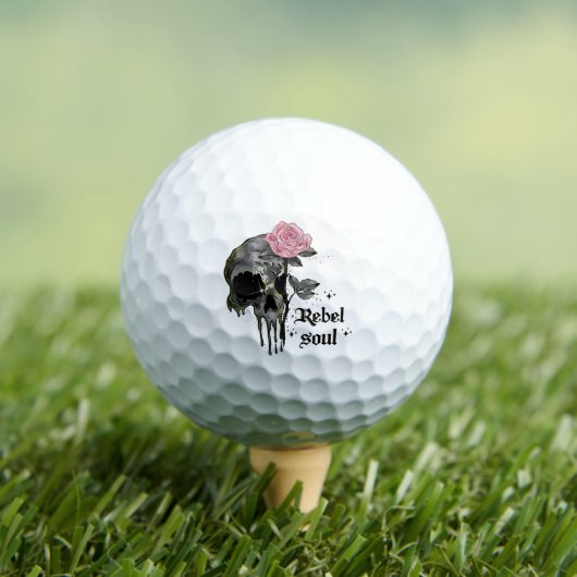 Goth Skull | Rebel-Soul Golfball (Insitu T-Shirt)