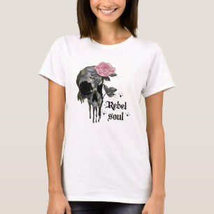 Goth Skull   Rebel-Soul T-Shirt