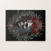 Goth Skull Rose Crown Gothic Puzzle (Horizontal)