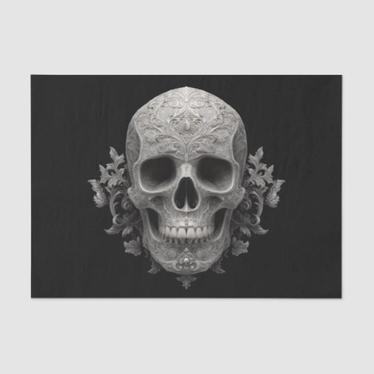 Goth Skull Seidenpapier (Vorderseite)