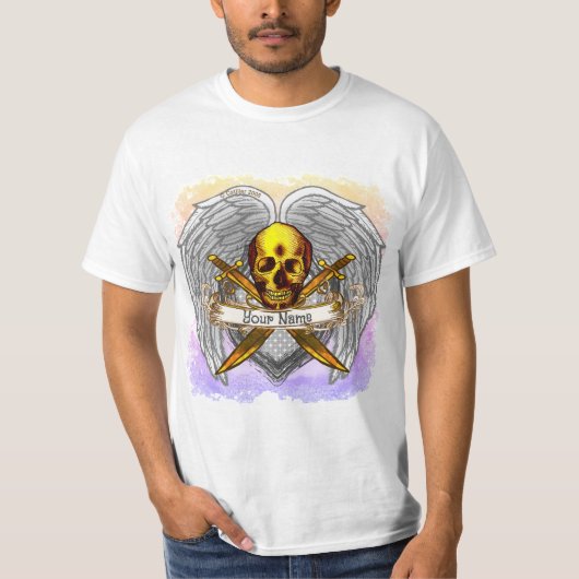 Goth skull Warrior t-shirt (Vorderseite)