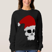 Goth Skull Weihnachten Frauen Sweatshirt (Vorderseite)