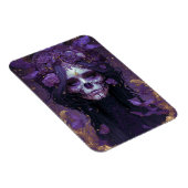 Goth Skull Woman Dark Fantasy Art Magnet (Rechte Seite)