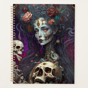 Goth Skull Zombie Woman Gothic Planer