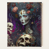 Goth Skull Zombie Woman Gothic Planer (Rückseite)
