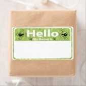 Goth Skulls Hallo mein Name ist Aufkleber (Insitu)