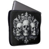 Goth Skulls Laptopschutzhülle (Vorne Rechts)