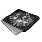 Goth Skulls Laptopschutzhülle (Vorne Knopf)