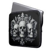 Goth Skulls Laptopschutzhülle (Vorderseite Links)