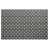 Goth Skulls mit Blauer Blume Stoff (Fat Quarter (45,7 x 55,9 cm))