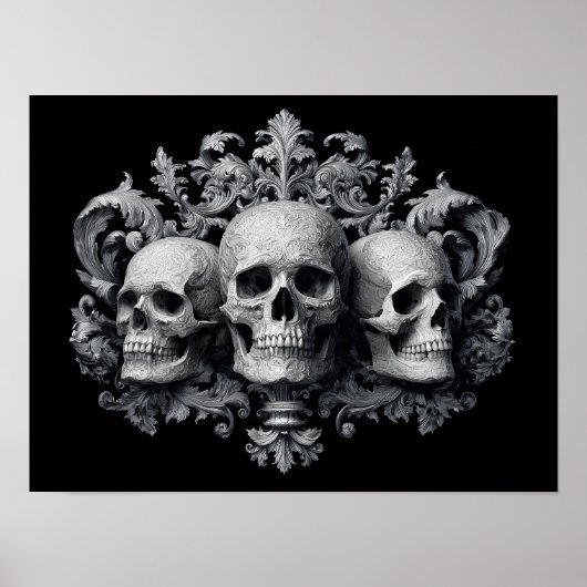 Goth Skulls Poster (Vorne)