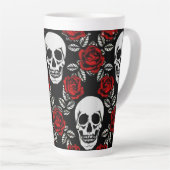 Goth Skulls und Rose Milchtasse (Rechte Ecke)