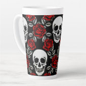 Goth Skulls und Rose Milchtasse (Linke Ecke)