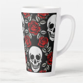 Goth Skulls und Rose Milchtasse (Rechts)