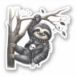 Goth Sloth Aufkleber