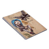 Goth Sloth Notebook | Dark and Quirky Journal Notizblock (Rechte Seite)
