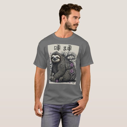 Goth Sloth T-Shirt (Vorne ganz)