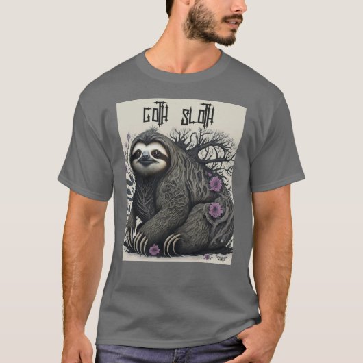 Goth Sloth T-Shirt (Vorderseite)