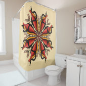 Goth Snakes Blume Tattoo Style Duschvorhang (Beispiel)