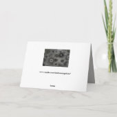 Goth Snowflake Grußkarte Feiertagskarte (Rückseite)