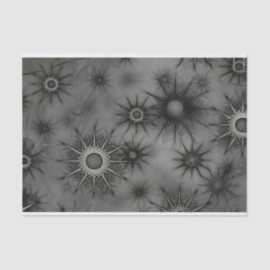 Goth Snowflake Tissue Paper Seidenpapier (Vorderseite)