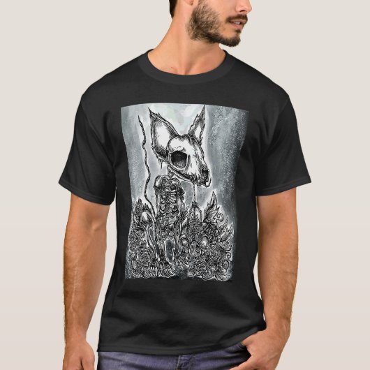 Goth Sphynx Katze I Gothic T-Shirt (Vorderseite)