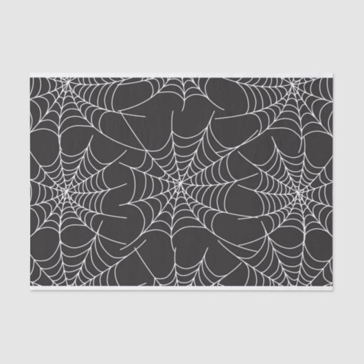 Goth Spider Web Tissue Paper | Halloween und Goth Seidenpapier (Vorderseite)