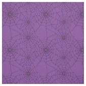 Goth Spider Webs Cobwebs Lila Gemustert Stoff (Muster)