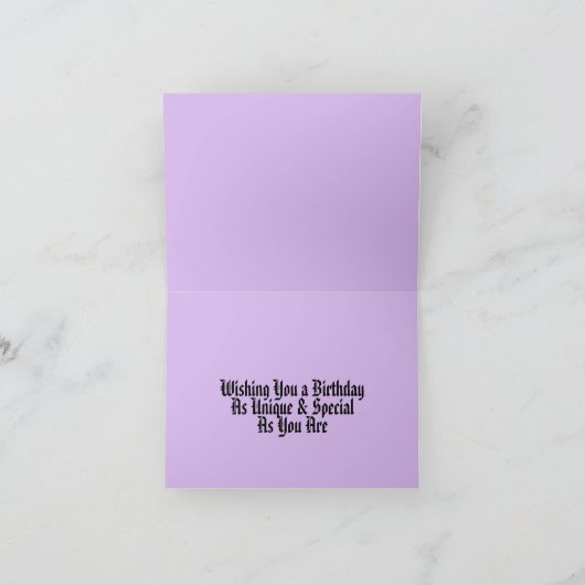 Goth Spiderweb und Hourglass Geburtstag Karte (Innenseite)